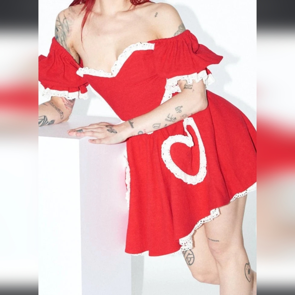 *SOLD* Fashion Brand Company Broken Valentine Virgin Linen Mini D XXS